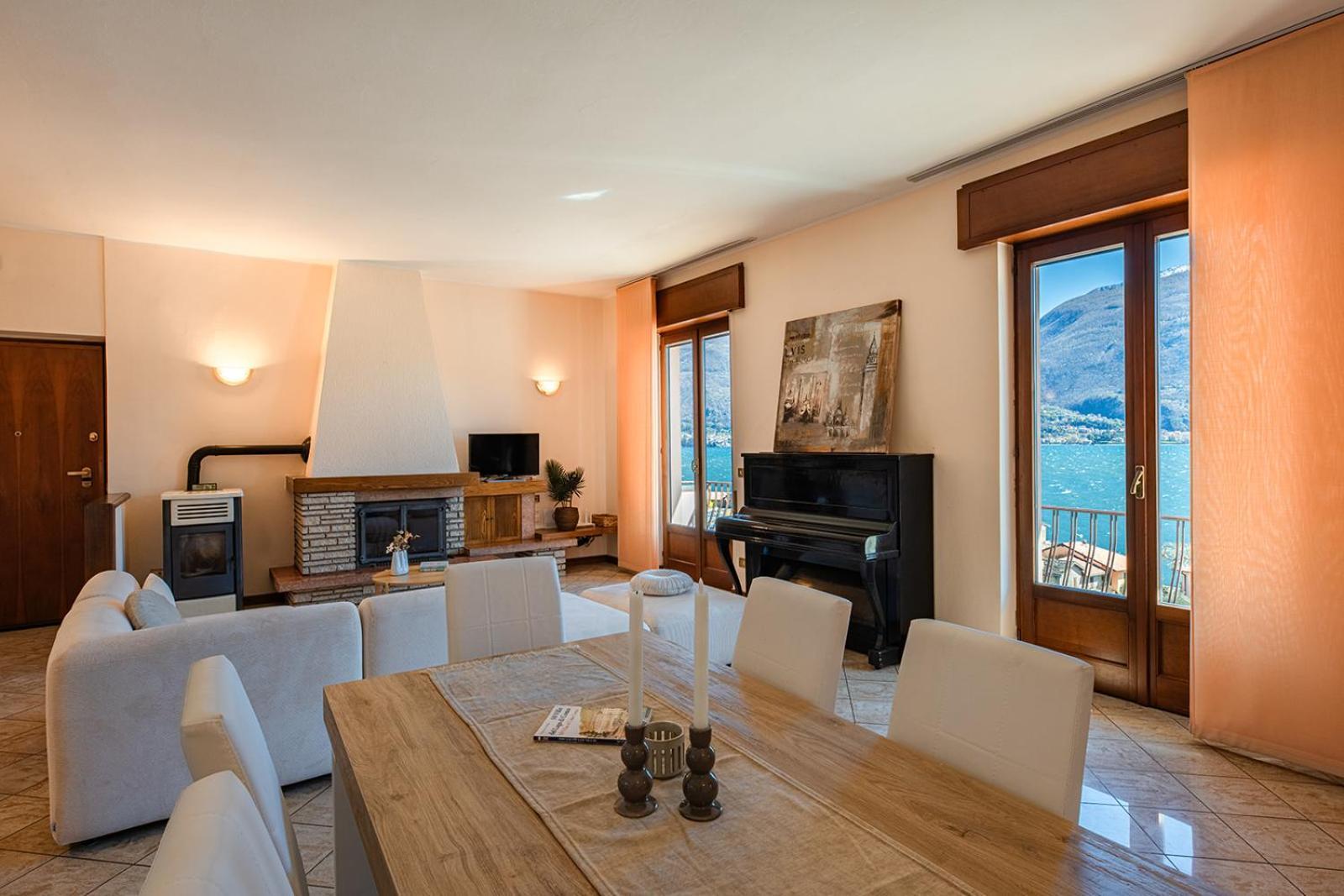 Appartamento Bellavista - Lake Como View - Near The Beach Cremia Eksteriør billede