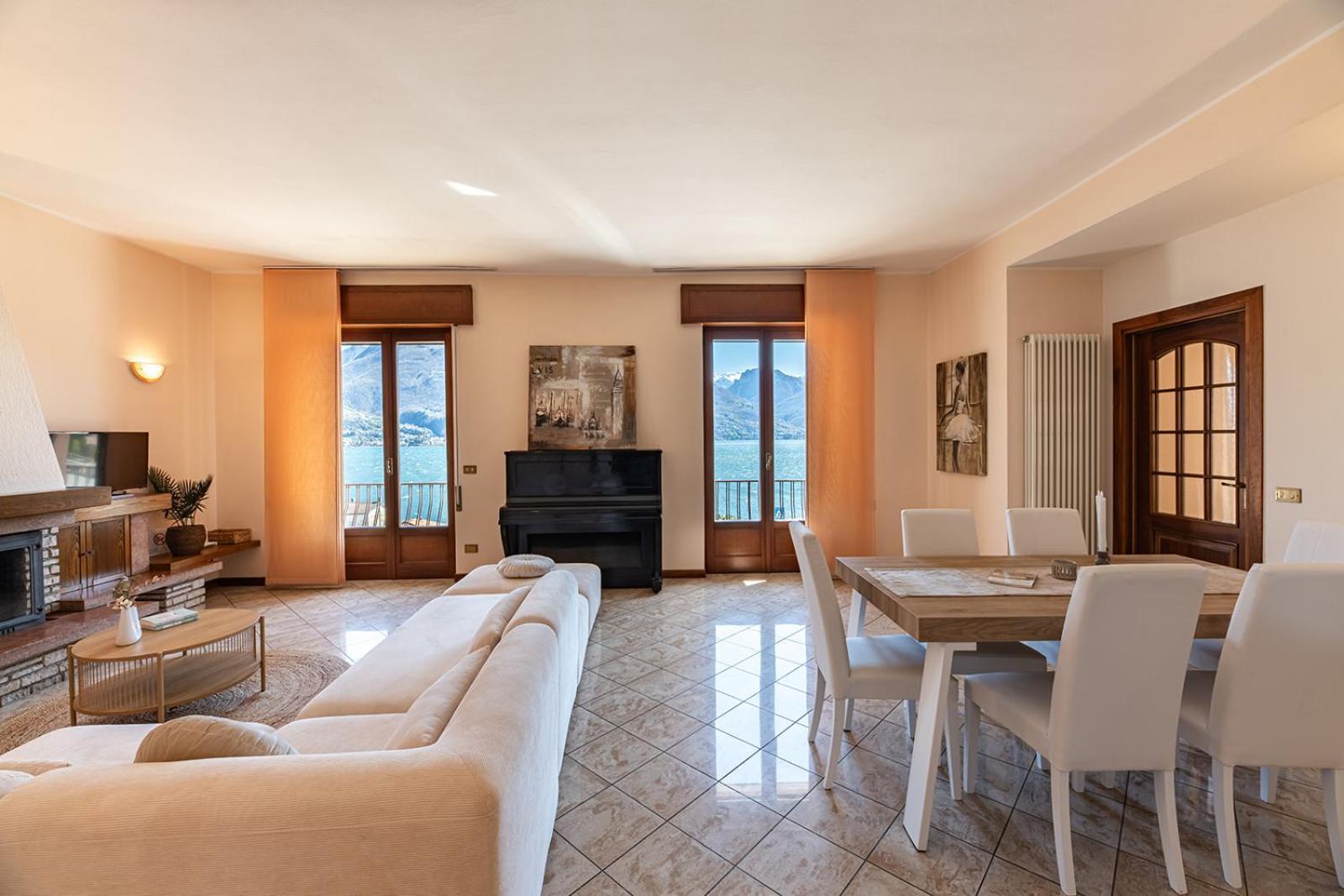 Appartamento Bellavista - Lake Como View - Near The Beach Cremia Eksteriør billede
